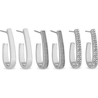 Mood Mood Silver Hoop Earrings 3 Pack
