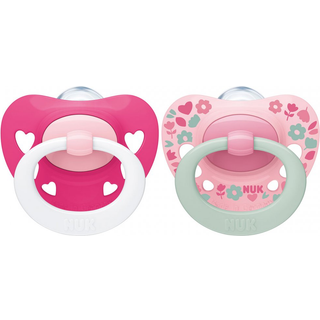 NUK sutteflaske 6-18m Signature Rose/White