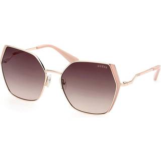 Guess Kvinde GU7843 28F Solbriller Metal Guld Brun Geometrisk Normal Skygge