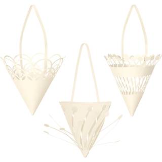 Ferm Living Hängande julekræmmerhus Ø10cm 3-pak Offwhite
