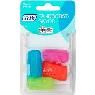 4 stk. Etui Til Tandbørste TePe Tandbørstehætter