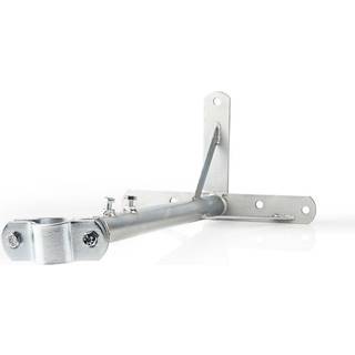 Nedis - Satellit Vægbeslag | Minimum vægafstand: 550 mm | Maksimal vægafstand: 950 mm | Afstand til Væg: 0.00 mm | Diameterklemme: 32 - 42 mm | Stål | Sølv - SDWM410ME