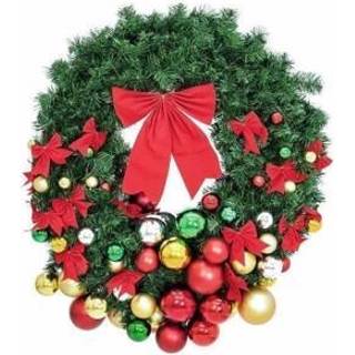 Europalms Premium Fir Wreath, decorated, 90cm TILBUD NU