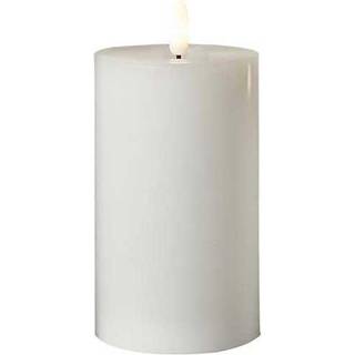 Conzept Electric LED bloklys 3D flamme H12,5 cm hvid