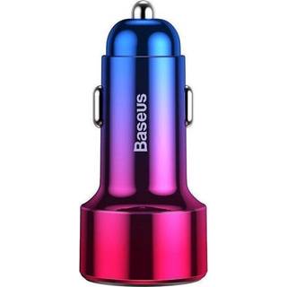 Baseus - Magic Car Charger USB USB C QC 4 0 PD 45W Red Blue