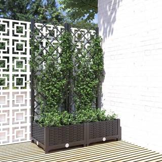 haveplantekasse med espalier sort 80x40x121,5 cm PP