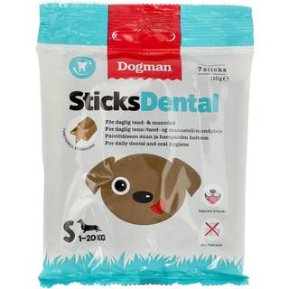 Dogman Sticks Dental Small Dogs 1-20KG (1-Pack / 7 Sticks / 110 gram)