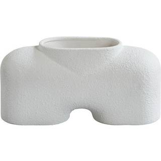 101 Copenhagen Vases - 'Cobra Fat' medium, white in Bubble White 100% Ceramics