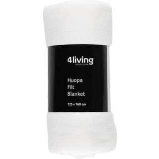 4LIVING Fleece tæppe - ass. farver