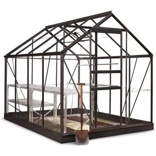 Halls Drivhus Popular 86 sort m/3 mm glas - F09708