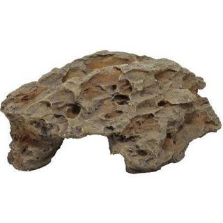 Hobby Comb Cave L – Naturtro Dekorationshule i Brun til Akvarier & Terrarier (24x14x9 cm)