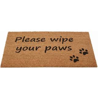 Westland kokosmåtte "Please wipe your paws"