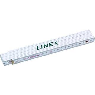Linex 2m tommestok hvid