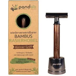 Pandoo - Barberskraber Med Smalt Bambus Skaft
