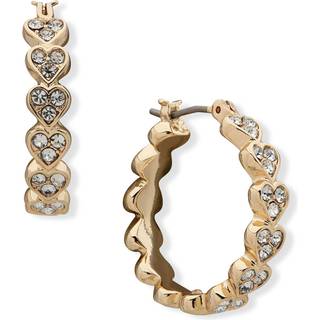 Anne Klein Heart Hoop Drop Earrings - J78415