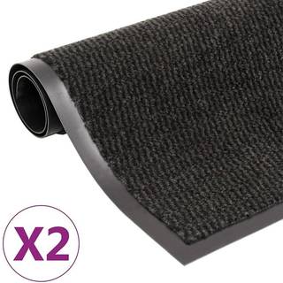 Måtte Med Støvkontrol, Rektangulær, Tuftet - Sort / 120 x 180 cm / 2