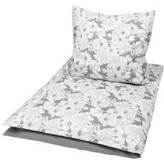 Baby sengetøj 70x100 cm - Blooming grey - 100% økologisk bomulds sengetøj - Müsli