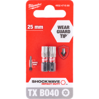 Slagbits Shockwave Impact Duty TX/BO40×25mm pk/2