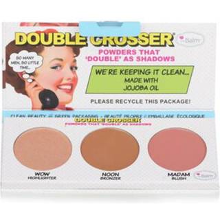 the Balm Double Crosser Highlighter + Bronzer + Blush Palette