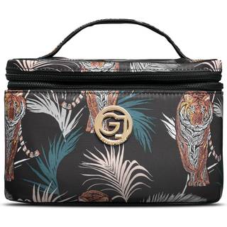 Gillian Jones Beautyboks sort tigre og palme print - 1 stk.