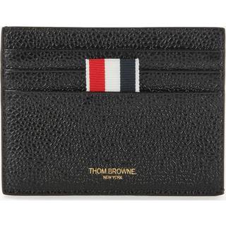 Thom Browne Pebble Grain Single Card Holder Black
