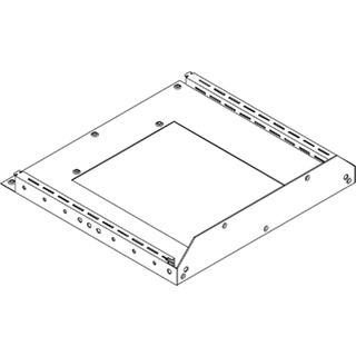 Cubic Skabsskinne 2m dyb, sokkel