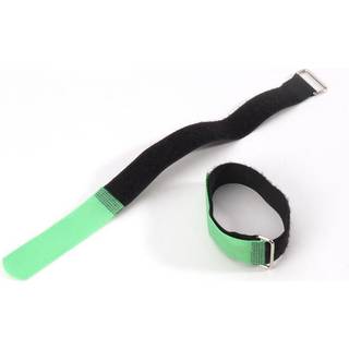 Kabelstrop Velcro 30cm x 2,5cm (10 stk.) - Grøn