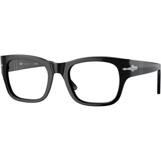 Persol Unisex PO3297V 95 Optiske stel Acetat Sort Transparent Firkantet Normal