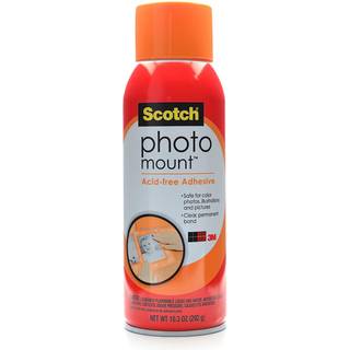 Scotch Photo Mount Adhesive 10.3oz Safe for Color Photos Illustrations and Pictures (6094)
