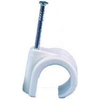 Gelia 050400015 Trådholder rund, hvid, pakke med 100 7-10 mm