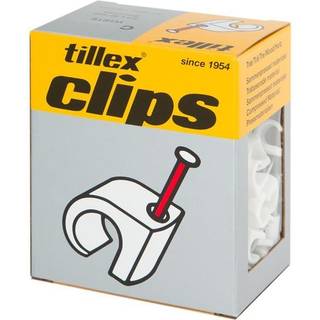 Clips 5-7 20mm sømlængde hvid - 100 stk.