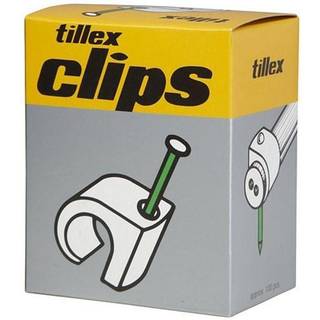 Clips 8-12 30mm sømlængde hvid - 100 stk.