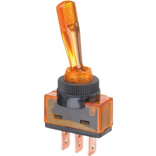Kontakt vippe on-off gul 20amp