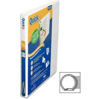 QuickFit View Binder 5/8 tommer rund ring White (88000)
