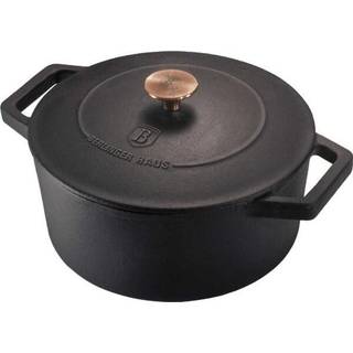Berlinger Haus - Støbejernsgryde ø20 cm / 2.75L - El / Gas / Induktion - Black Rose Edition