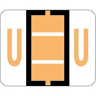 Smead 67091 A-Z farvekodet bar-stil slutfane etiketter brev u lys orange 500/rulle