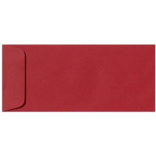 Luxpaper #10 Policy Business Convolles | Peel & Press | 4 1/8 """" x 9 1/2 """" | Ruby Red | 80 lb. Tekst | 50 Antal