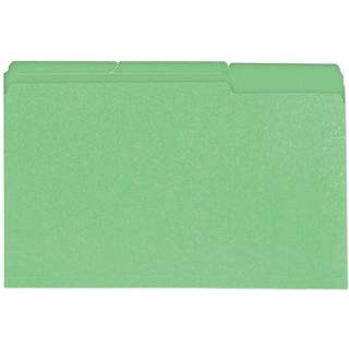 Universal 10522 Filmapper 1/3 Klip en-lags fane Lovel lysegr?n/lysegr?n 100/kasse