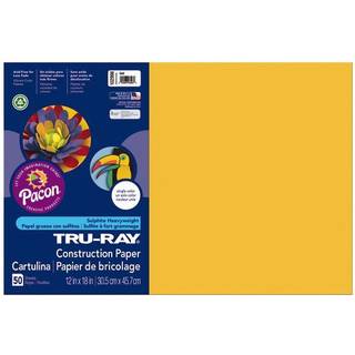 Tru-ray tungv?gt byggepapir guld 12 """" x 18 """" 50 ark