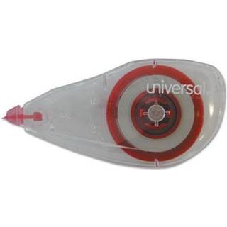 Universal Correction Tape Mini Economy Non-Refillable Clear/Red Applicator 0.25 """" X 275 """" 10/Pack
