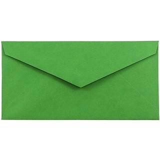Jampapir monark farvede konvolutter - 3 7/8 x 7 1/2 - Gr?n genanvendt - 50/pakke