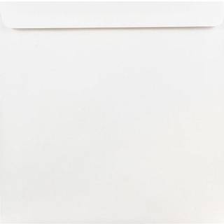 Jampapir 9 x 9 kvadratmeter invitationskonvolutter - hvid - 25/pakke