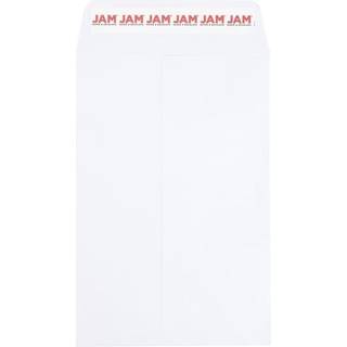Jampapir 6 x 9 Åben ende katalog farvede konvolutter med skræl og forsegling lukning - hvid - 50/pakke
