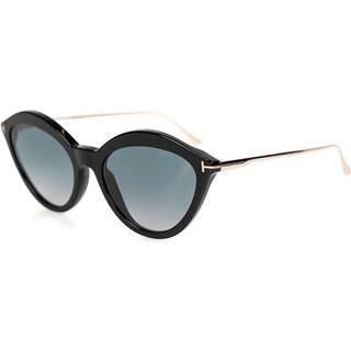 Tom Ford FT0663 CHLOE 01B 57 Solbriller Kvinder Black - Black - 57mm