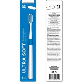 WOOM - Ultra Soft Tandbørste i Hvid-Blå
