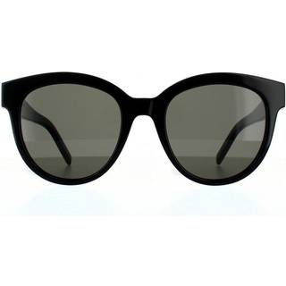 SAINT LAURENT Kvinde SL M29 003 Solbriller Acetat Sort Grå Rund Normal