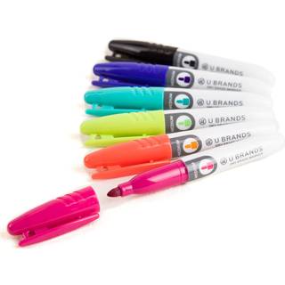 U-m?rker med lav-odor mini t?r sletning mark?rer s?t med 6 forskellige farver ikke-giftigt medium (2 mm) punkt