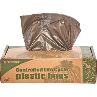 Stout G3036B80 Eco-nedbrydelig plastikpose 20-30gal .8mil 30 x 36 Brown 60/Box