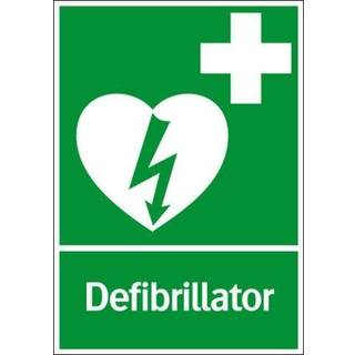 Skilt Defribrillator, 210x297 mm