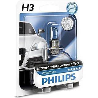 Philips White Vision H3 pære +60% mere lys (1 stk)